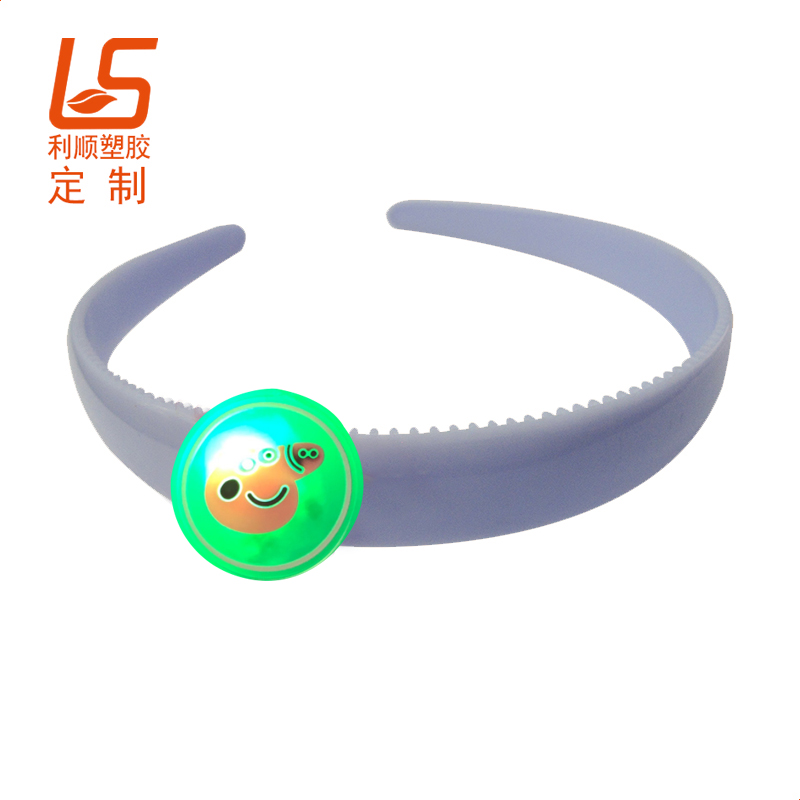 定制PVC軟膠發光發夾 驅蚊LED閃光發卡