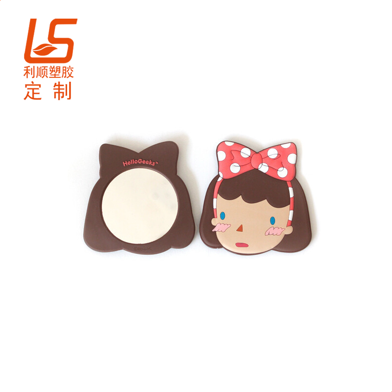 pvc公仔補妝鏡_迷你便攜化妝鏡